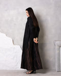Midnight blue And Dark sand Abaya