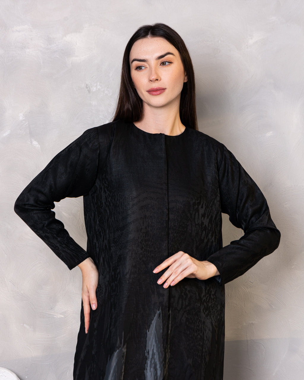 Midnight blue And Dark sand Abaya