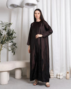 Midnight blue And Dark sand Abaya